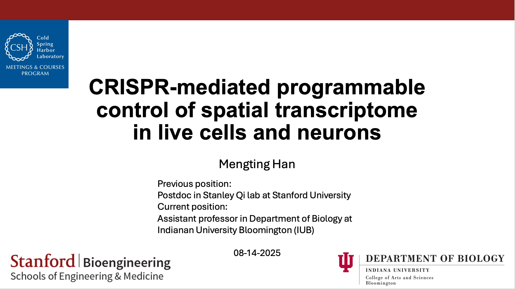 CSHL CRISPR Frontiers 2025